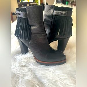 Albano Heeled Ankle Black Boots - Made In Italy Women’s Size 7 Like New 💎